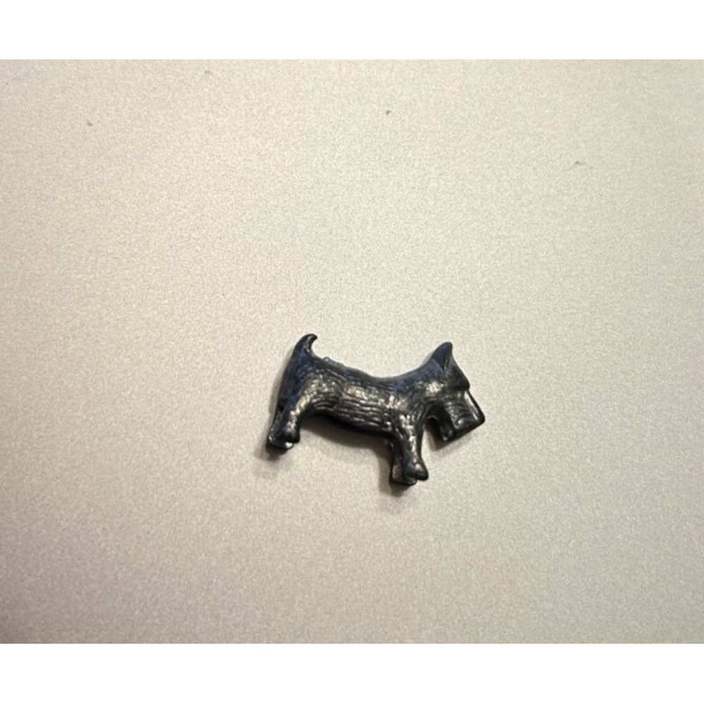 Vintage 1946 Monopoly Replacement Game Piece: Scottie Dog Metal